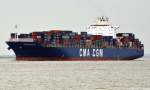 CMA CGM BALZAC, Containerschiff, IMO: 9222273, Heimathafen Hamburg.
