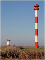 Der alte Turm des Leit- und Quermarkenfeuers Balje war von 1904 bis 1980 in Betrieb. Dann ging die neu erbaute Richtfeuerstrecke Balje in Betrieb. Der Turm des Oberfeuers steht in der Nhe des alten Turms und ist 54 m hoch. Das dazugehrige Unterfeuer ist fast 2500 m entfernt. Aufnahmedatum: 27.10.2005