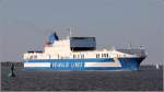 Die 2012 gebaute EUROCARGO BARI (IMO 9471082) ist am 03.09.2014 auf der Elbe Höhe Stadersand Richtung Hamburg unterwegs. Sie ist 201 m lang, 26,5 m breit, hat eine GT/BRZ von 32.632 und eine DWT von 10.780 t. Heimathafen ist Palermo (Italien).