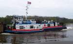 Das Schubschiff  SCH 2705 , Deutsche Binnenreederei Berlin, am 29.04.2005 zu Berg ca. Elbe-Km 309 - Buschhaus (zu Schnebeck). Euronummer: 5603700, 23,65 m x 8,19 m. Weitere Infos unter: http://www.ddr-binnenschifffahrt.de/index.htm