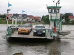 Die Fhre Rogtz. Sie sorgt fr eine Verbindung ber die Elbe von Rogtz ( Ohrekreis ) am Westufer mit Schartau ( Landkreis Jerichower Land )auf der stlichen Seite der Elbe. ( 05.06.2006 )