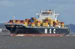 MSC  TOKYO   Containerschiff    Lühe   02.04.2015   274 x 40 m   
5606 TEU
