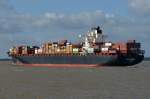 ZIM  LONDON   Containerschiff   Lühe   03.04.2015   IMO 9332846  ,  Baujahr  2008  ,   293 x 40m  ,  TEU 6350  