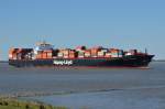 OSAKA EXPRESS  Containerschiff  IMO 9320697 , Baujahr  2007 , Lühe  06.04.2015  ,  335 x 43m  , TEU 8749  