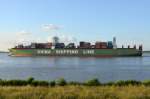 CSCL VENUS , Containerschiff , IMO 9467251 , Baujahr 2011 , 365.50 x 51.20 m , 14000 TEU  , Lühe  11.06.2015