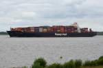 OSAKA EXPRESS , Containerschiff , IMO 9320697 , Baujahr 2007 , 335 x 43 m , 8749 TEU ,Lühe 16.06.2015