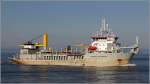 Die 1997 gebaute ALEXANDER VON HUMBOLDT (IMO 9166845) läuft am 30.09.2015 bei Cuxhaven in die Elbe ein. Der Laderaumsaugbagger ist 121 m lang, 24 m breit, hat eine GT von 10.451 und eine DWT von 14.065 t. Heimathafen ist Luxemburg (Luxemburg).