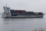 BIANCA RAMBOW , Feederschiff , IMO 9297591 , Baujahr 2004 , 135 x 23m , 868 TEU , 19.03.2016 Grünendeich