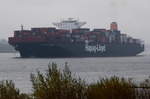 LEVERKUSEN EXPRESS , Containerschiff , IMO 9613006 , Baujahr 2013 , 366 x 48m , 13169 TEU , 06.11.2016 Grünendeich