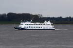 ADLER PRINCESS , Fahrgastschiff , IMO 8876302 , Baujahr 1989 , 41 x 8m , 14.04.2017 Grünendeich