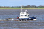 HANS , Schlepper , IMO 9173977 , Baujahr 1998 , 19.5 × 6m , 15.04.2017 Grünendeich