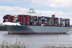 MACKINAC BRIGDE , Containerschiff , IMO 9689603 , Baujahr 2015 , 366 × 51.2m , 13900 TEU , 19.04.2017 Grünendeich