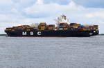 MSC PARIS , Containerschiff , IMO 9301483 , Baujahr 2006 , 8204 TEU , 334 × 42.8m , 19.04.2017  Grünendeich