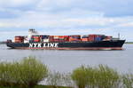 NYK ROMULUS , Containerschiff , IMO 9416989 , Baujahr 2010 , 4888 TEU , 294 × 32.2m , 19.04.2017 Grünendeich