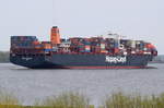 NEW YORK EXPRESS , Containerschiff , IMO 9501332 , Baujahr 2012 , 13169 TEU , 366.5 × 48.4m , 20.04.2017 Grünendeich