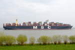 MSC INGY , Containerschiff , IMO 9755945 , Baujahr 2016 , 17590 TEU , 400 × 58.8m , 21.04.2017 Grünendeich
   