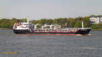 CLAUDIA (IMO 9280110) am 11.5.2017, Hamburg, Elbe Höhe Finkenwerder /   Ex-Name: FJORD ONE (01.2008-02.2017), EMRE K (2003-01.2008) /  Doppelhüllen-Tanker / BRZ 865 / Lüa 68,64 m, B 10