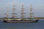 Kruzenshtern , Traditionsschiff , IMO 6822979 , Baujahr 1926 , 114.5 × 14m , 07.05.2017 Grünendeich
    