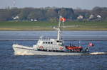 MHV 814  Budstikken  ,Patrouillenboot  Dänemark ,  MMSI 219000549 , 22 × 6m , 07.05.2017  Grünendeich