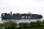 MSC FILLIPPA , Containerschiff , IMO 9447902 , Baujahr 2011 , 14000 TEU , 366 × 48m , 12.05.2017  Grünendeich   
