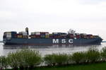 MSC FILLIPPA , Containerschiff , IMO 9447902 , Baujahr 2011 , 14000 TEU , 366 × 48m , 12.05.2017  Grünendeich
 