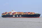 MSC DYMPHNA , Containerschiff , IMO 9110391 , Baujahr 1996 , 274.6 × 40m , 5711 TEU , 20.05.2017  Cuxhaven