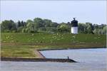 Der alte Leuchtturm in Altenbruch, auch Dicke Berta genannt, war von 1898 bis 1983 an der Elbe in Betrieb. Heutzutage kann man in dem 13 m hohen Turm auch heiraten. 04.07.2017