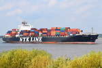 NYK DENEB , Containerschiff , IMO 9337676 , Baujahr 2007 , 294.12 × 32.2m , 4888 TEU , 10.09.2017 Grünendeich