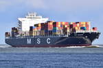MSC MADRID , Containerschiff , IMO 9480198 , Baujahr 2011 , 270.4 × 40.06m , 5550 TEU  12.09.2017 Cuxhaven 