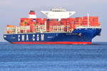 CMA CGM NIAGARA , Containerschiff , IMO 9722675 , Baujahr 2015 , 300 × 48.2m , 10034 TEU , 29.12.2017 Cuxhaven