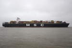 MSC FRANCESCA , Containerschiff , IMO 9401116 , Baujahr 2008 , 363.6 × 45.7m ,    11312 TEU  , 31.12.2017 Cuxhaven