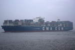 CMA CGM ZHENG HE , Containerschiff , IMO 9706906 , Baujahr 2015 , 399.2 × 54m , 17859 TEU , 10.03.2018 Grünendeich
