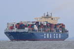 CMA CGM AMAZON , Containerschiff , IMO 9706308 , Baujahr 2015 , 299.99 × 48m , 9162 TEU , 31.03.2018  Cuxhaven Alte Liebe