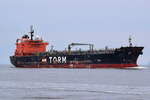 TORM GYDA , Tanker , IMO  9425502 , Baujahr 2009 , 184 × 27.45m , 02.04.2018 Alte Liebe Cuxhaven
