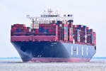 AL JASRAH , Containerschiff , IMO 9732321 , Baujahr 2016 , 368.35 × 51m , 15000 TEU , 03.04.2018  Alte Liebe Cuxhaven