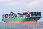 THALASSA TYHI , Containerschiff , IMO 9667162 , Baujahr 2014 , 368.44 × 51.06m , 13808 TEU , 03.04.2018 Alte Liebe Cuxhaven