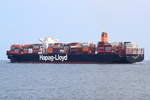 GUAYAQUIL EXPRESS , Containerschiff , IMO 9777620 , Baujahr 2017 , 10589 TEU , 333.18m × 48.2m ,  bei der Alten Liebe Cuxhaven am 03.09.2018
