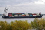 BALTIC PETREL , Feederschiff , IMO 9313216 , Baujahr 2005 , 169 × 27.23m , 1638 TEU , 30.10.2018 Grünendeich