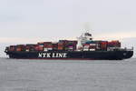 NYK VIRGO , Containerschiff , IMO  9312810 , 8100 TEU , Baujahr 200710.11.2018 Cuxhaven , 338.17 × 45.6m , 
