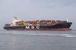 MSC CAROUGE , Containerschiff , IMO 9320441 , Baujahr 2007 , 282.96 × 39.97m , 4860 TEU , 22.12.2018 , Cuxhaven