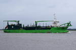 SCHELDT RIVER , Saugbagger , IMO 9778143 , Baujahr 2017 , 116 × 26m , Grünendeich , 12.03.2019