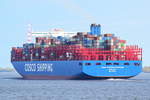 COSCO SHIPPING CAPRICORN , Containerschiff , IMO 9783514 , Baujahr 2018 , 400 × 59m , 20000 TEU , Grünendeich , 15.04.2019