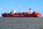 Cap San Augustin , Containerschiff , IMO 9622239 , Baujahr 2013 , 333.2 × 48.32m , 9814 TEU , 13.05.2019 , Cuxhaven