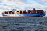 COSCO Shipping Virgo , Containerschiff , IMO 9783461 , Baujahr 2018 , 399.75 × 58.73m , 20000 TEU , 13.05.2019 , Cuxhaven