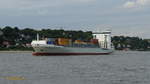 HENNEKE RAMBOW (IMO 9354430) am 14.8.201 Hamburg auslaufend, Elbe Höhe Bubendeyufer /   Feederschiff / BRZ 9.981 / Lüa 134,44 m, B 22,5 m, Tg 8,71 m / 1 Diesel, MAK 9 M 43, reduz.