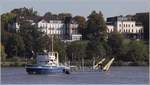 Die 1943 gebaute AKKE ist auf der Elbe in Hamburg im Einsatz. Das 46 m lange und 11,80 m breiteWasserinjektionsgerät hat eine maximale Baggertiefe von 23 m. Heimathafen ist Wilhelmshaven. 07.10.2019