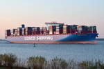 COSCO SHIPPING ARIES , Containerschiff , IMO 9783497 , Baujahr 2018 , 400 × 58.76m , 19273 TEU , 31.10.2019 , Grünendeich