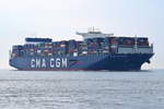 CMA CGM JEAN MERMOZ , Containershiff , IMO 9776420 , Baujahr 2018 , 400 x 59 m , 20954 TEU , Cuxhaven , 04.06.2020