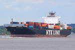 NYK DELPHINUS , Containerschiff , IMO 9337652 , 4888 TEU , Baujahr 2007 , 294.12 x 32.2 m , Grünendeich , 07.06.2020