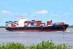 SYNERGY BUSAN , Containerschiff , IMO 9450571 , Baujahr 2009 , 260 x 32.3 m , 4253 TEU , 09.06.2020 , Grünendeich
